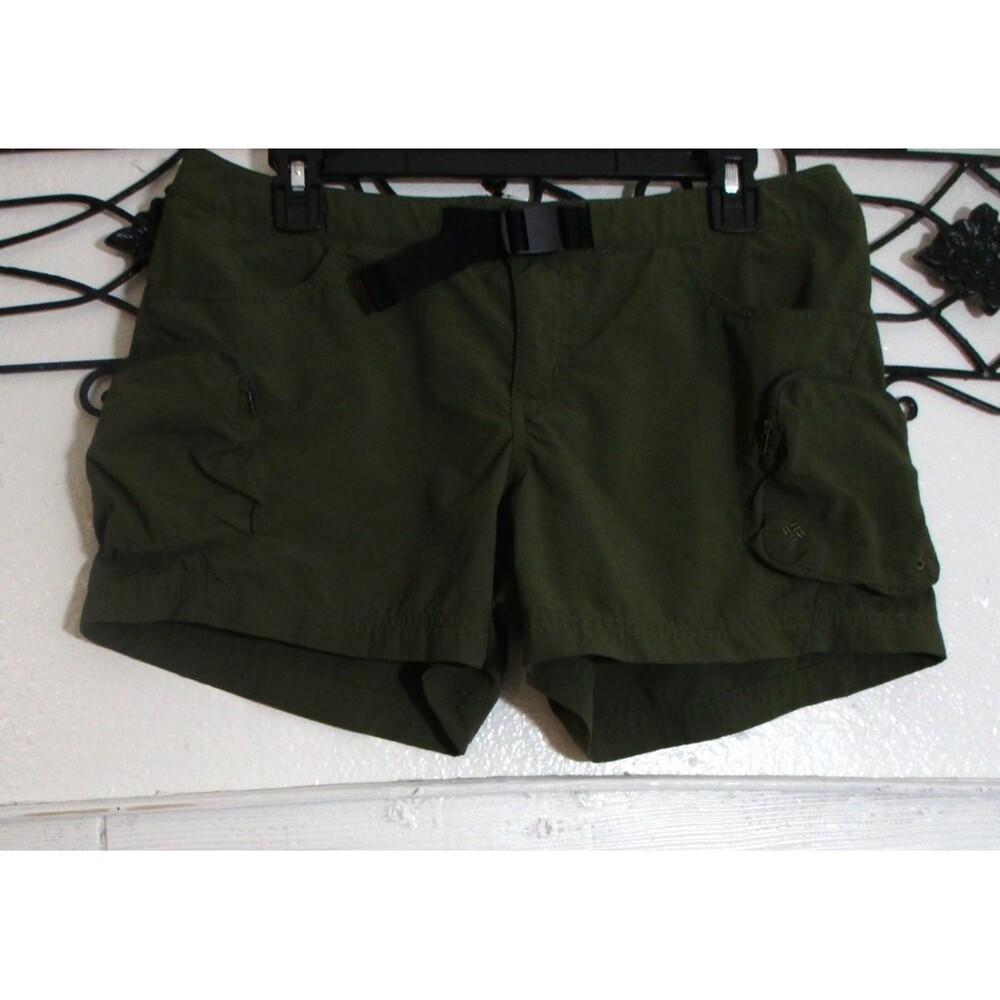 Columbia Shorts Women's Size M Green Belted Pockets